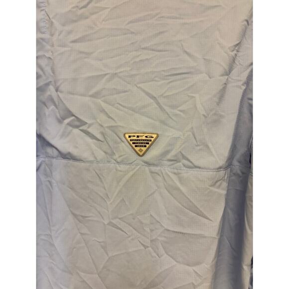 Columbia PFG Omni-Shade Long Sleeve Button Down Tops (Set of Two) Orange Blue - Picture 11 of 13